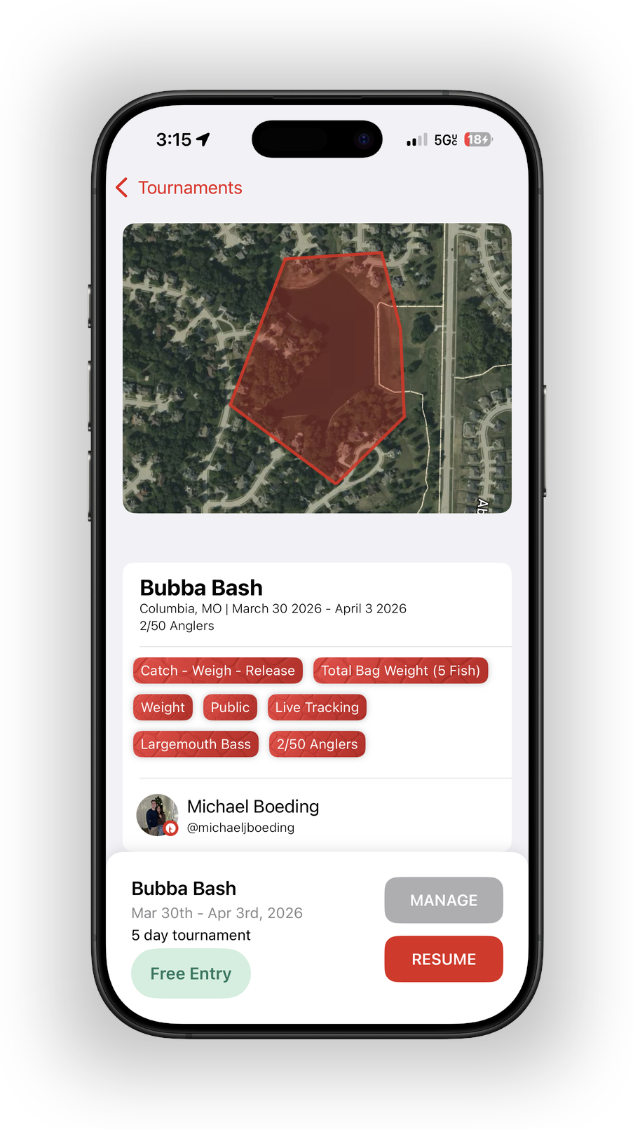 App screen