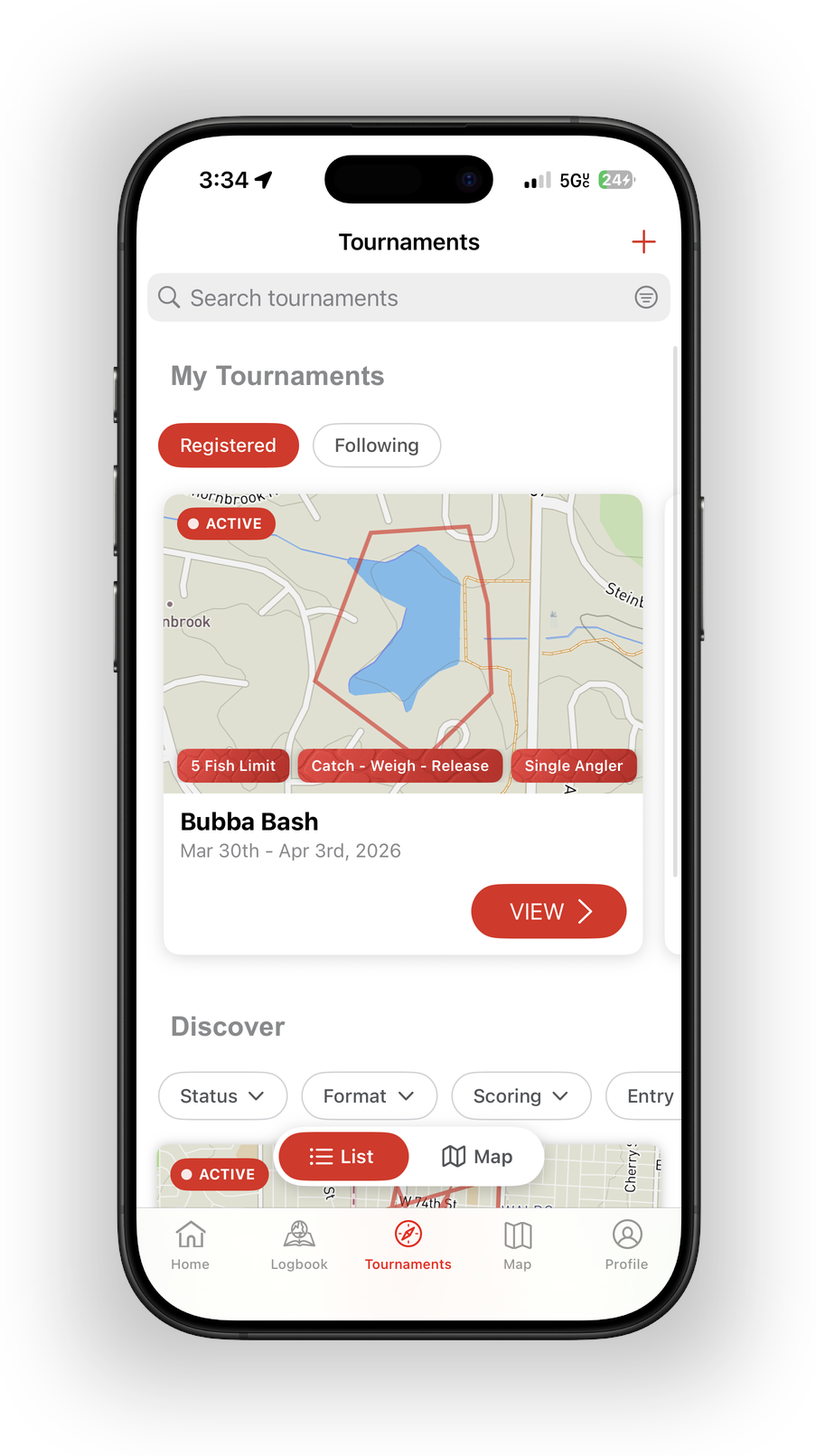 App screen